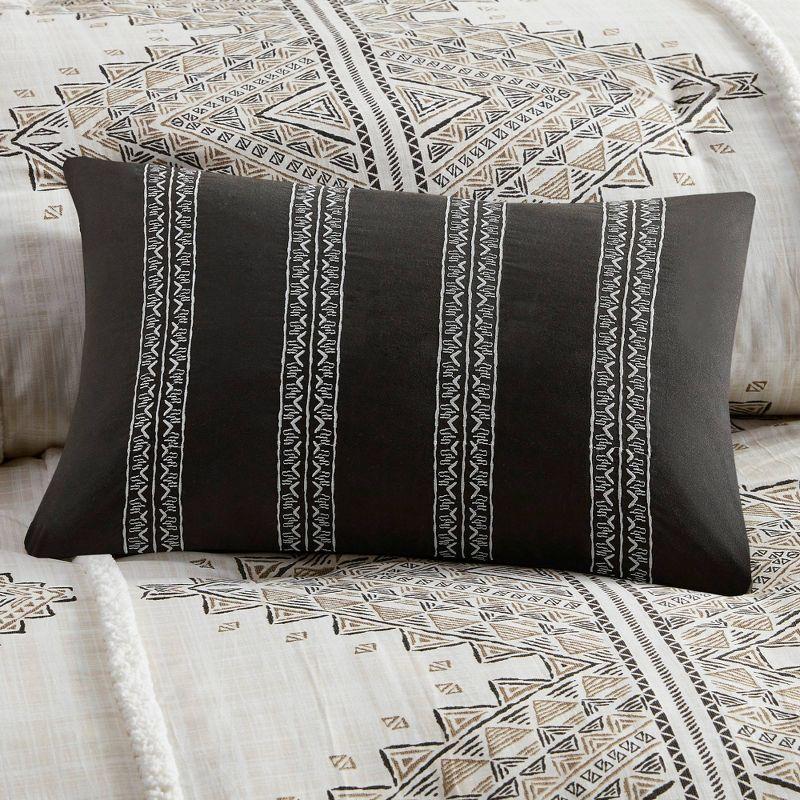 Ivory King Microfiber Nordic Bedspread Set with Shearling