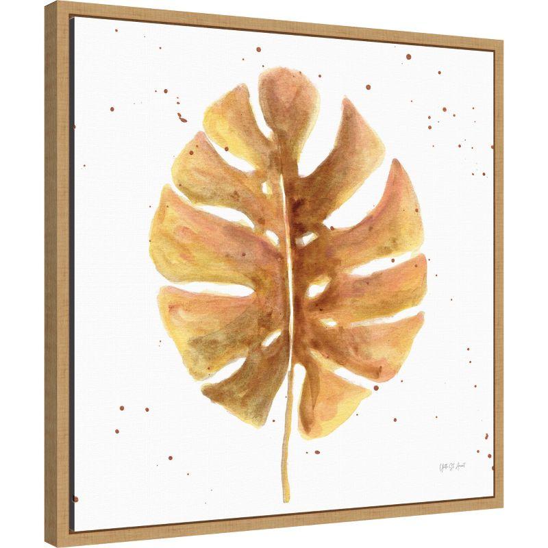 Amanti Art Golden Palm II by Yvette St. Amant Framed Canvas Wall Art