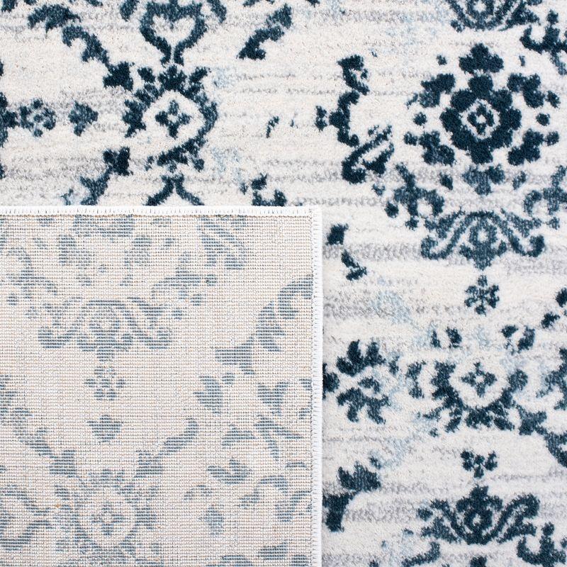 Martha Stewart Isabella - MSR0953 - Indoor Power Loomed Runners - Navy/Ivory - 2'2"x7'