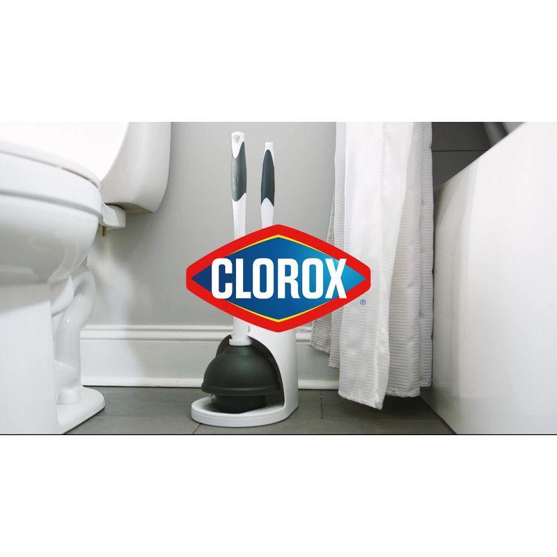 Clorox Plunger & Toilet Brush with Carry Caddy