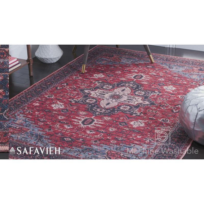 Mistana™ Chenier Oriental Red/Navy Area Rug