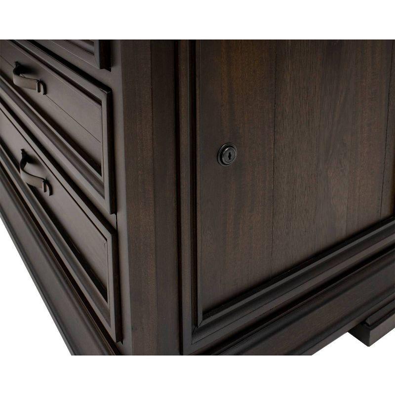 Sonoma Brown 2-Drawer Lockable Lateral File Cabinet