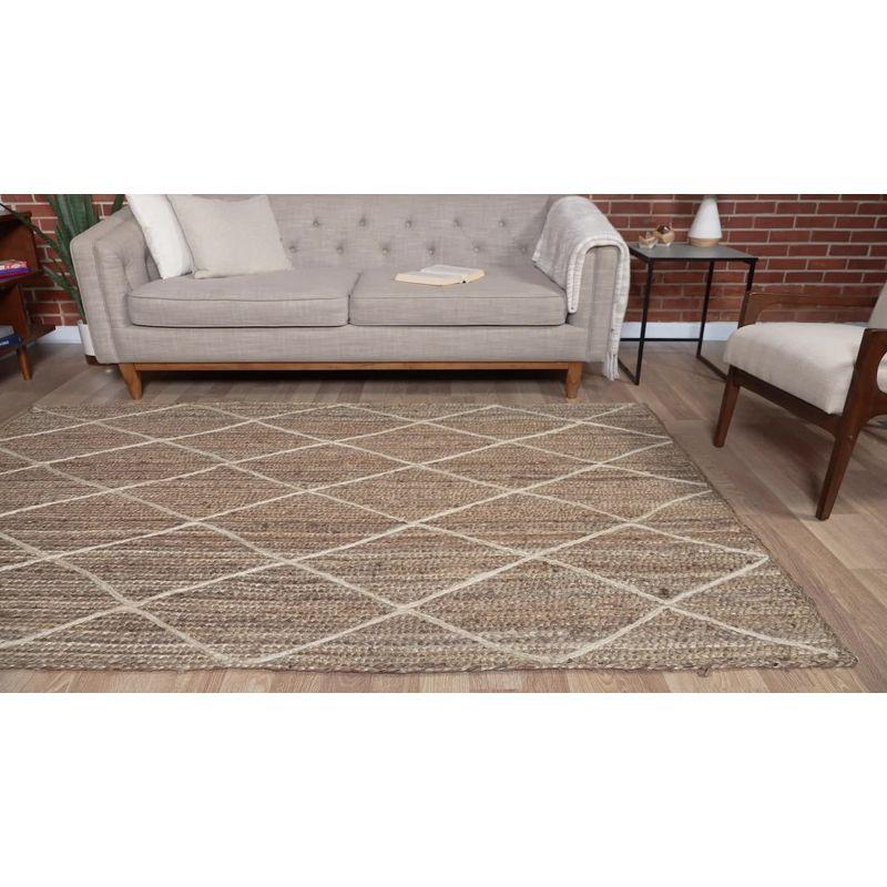 Unique Loom 8' 0 x 11' 0 Braided Jute Ivory Area Rug