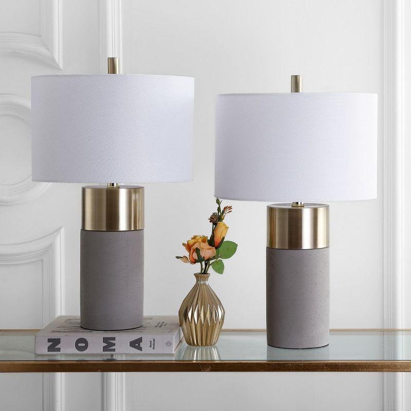 Everly Quinn Mildner Concrete Table Lamp (Set of 2)