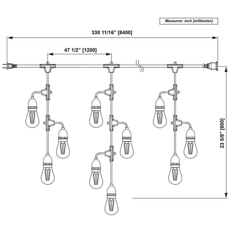 Feit Electric LED String Lights Clear 12 ft. 10 lights