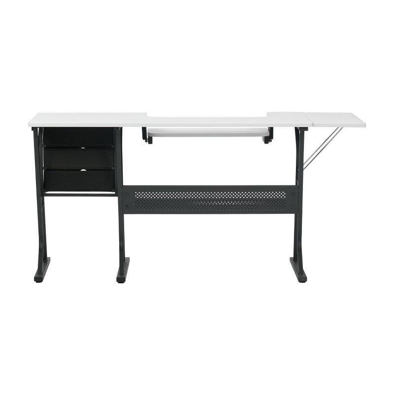 Sew Ready 60.25'' x 23.75'' Sewing Table with Sewing Machine Platform