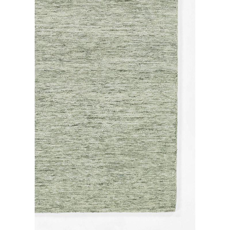 Momeni 2'x3' James Solid Handtufted Accent Rug Sage Green: Wool, Low Pile, Indoor, Rectangle, Cotton Backing