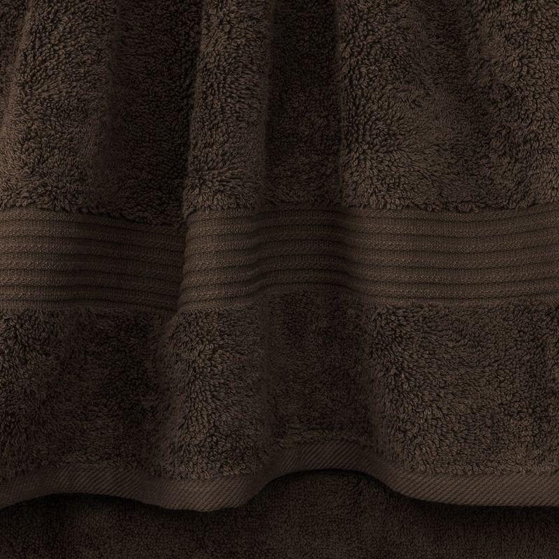 American Soft Linen Bekos 6 Piece Towel Set, 100% Cotton Bath Towel Set for Bathroom, Brown