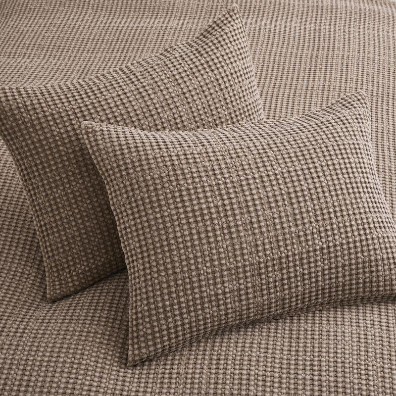 Mills Waffle Cocoa Standard Sham - Levtex Home