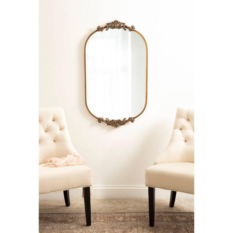 Arendahl 24" x 41" Gold Baroque-Inspired Vanity Mirror