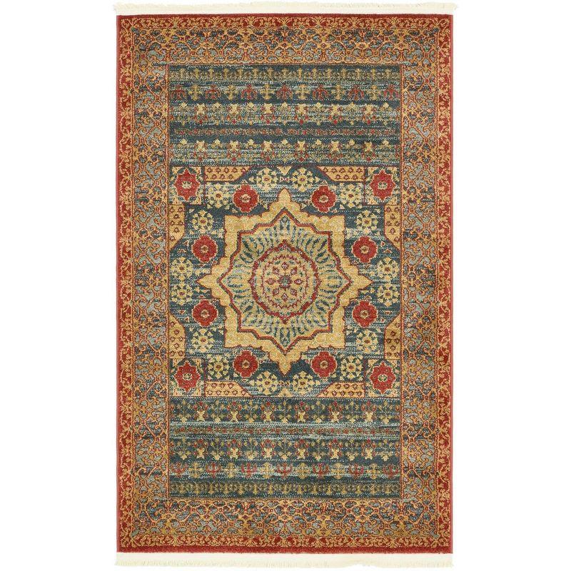 Unique Loom 3' 3 x 5' 3 Palace Saray Navy Blue Area Rug