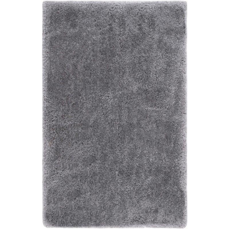 Gray Handmade Tufted Shag 5' x 8' Area Rug