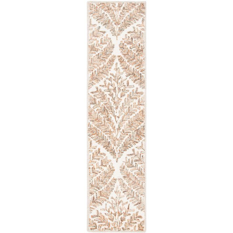 Capri CPR208 Tufted Indoor Runner Rug - Ivory/Brown - 2'3"x7' - Safavieh