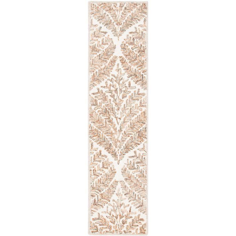 Capri CPR208 Tufted Indoor Runner Rug - Ivory/Brown - 2'3"x13' - Safavieh