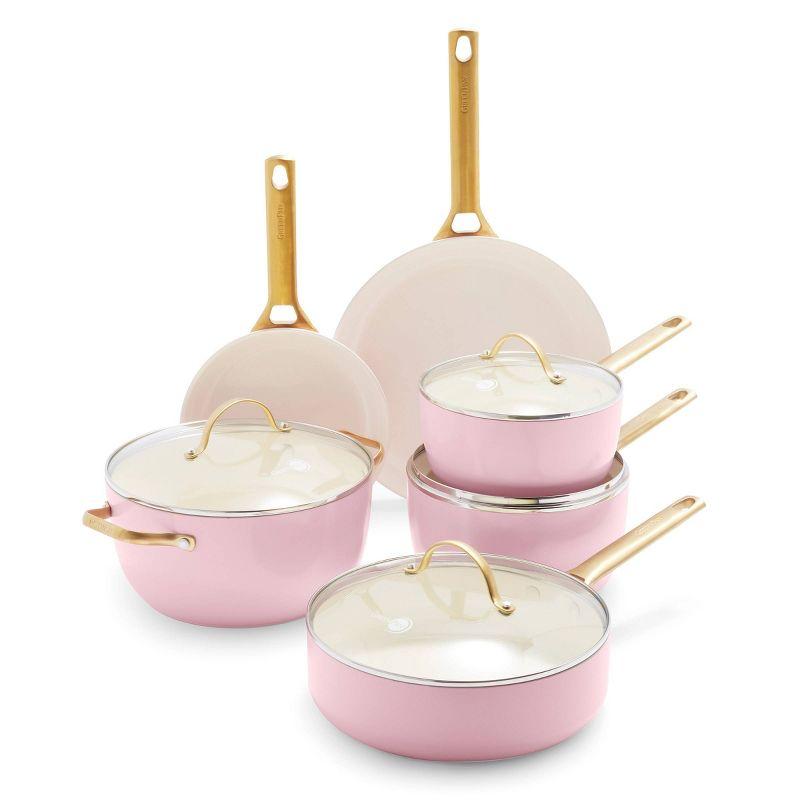 GreenPan Reserve Hard Anodized Healthy Ceramic Nonstick 10 Piece Cookware Set