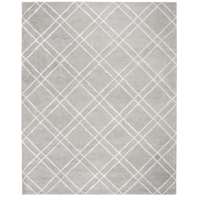 Himalaya HIM901 Handmade Area Rug - 8'x10' - Grey/Silver - Safavieh