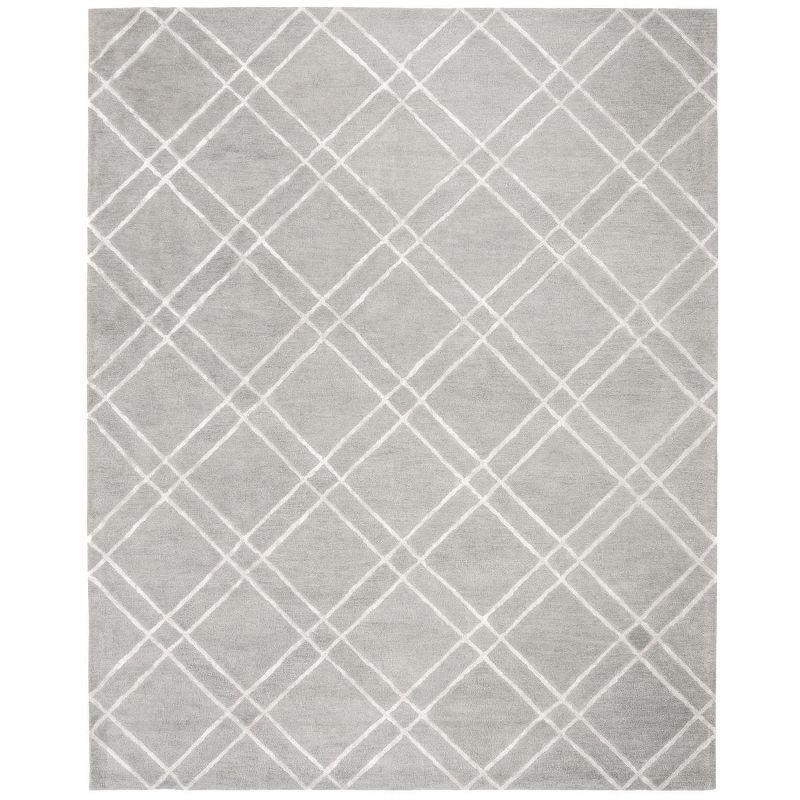 Himalaya HIM901 Hand Tufted Area Rug - Grey/Silver - 8'x10' - Safavieh.