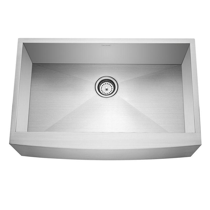 33'' L Farmhouse / Apron Single Bowl Stainless Steel Kitchen Sink