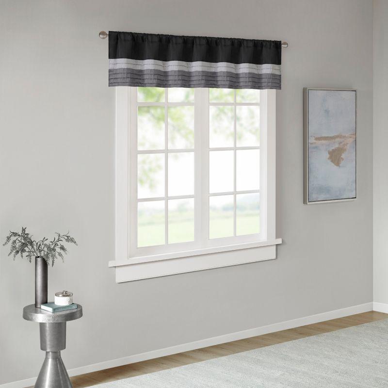 Madison Park Amherst Polyoni Pintuck Window Valance