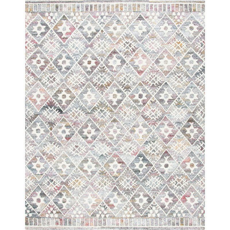 Roslyn ROS803 Hand Tufted Area Rug - Red/Ivory - 8'x10' - Safavieh.