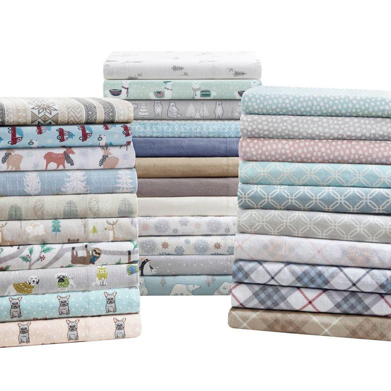 Madison Park Cozy Flannel 100% Cotton Sheet Set