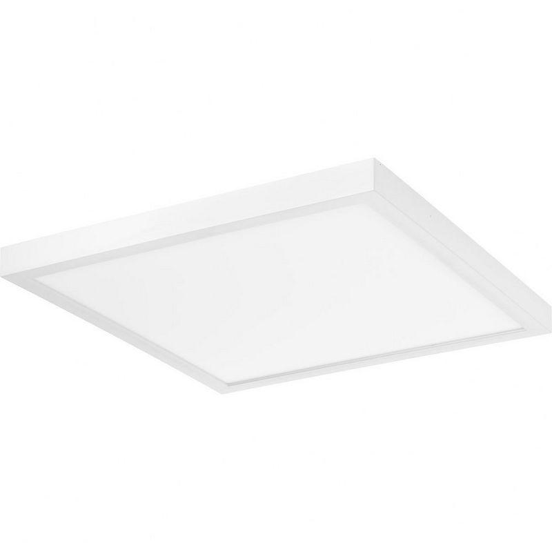 Progress Lighting Everlume 1-Light LED Flush Mount, White, Polycarbonate, 14", Wet Rated, Edgelit Technology