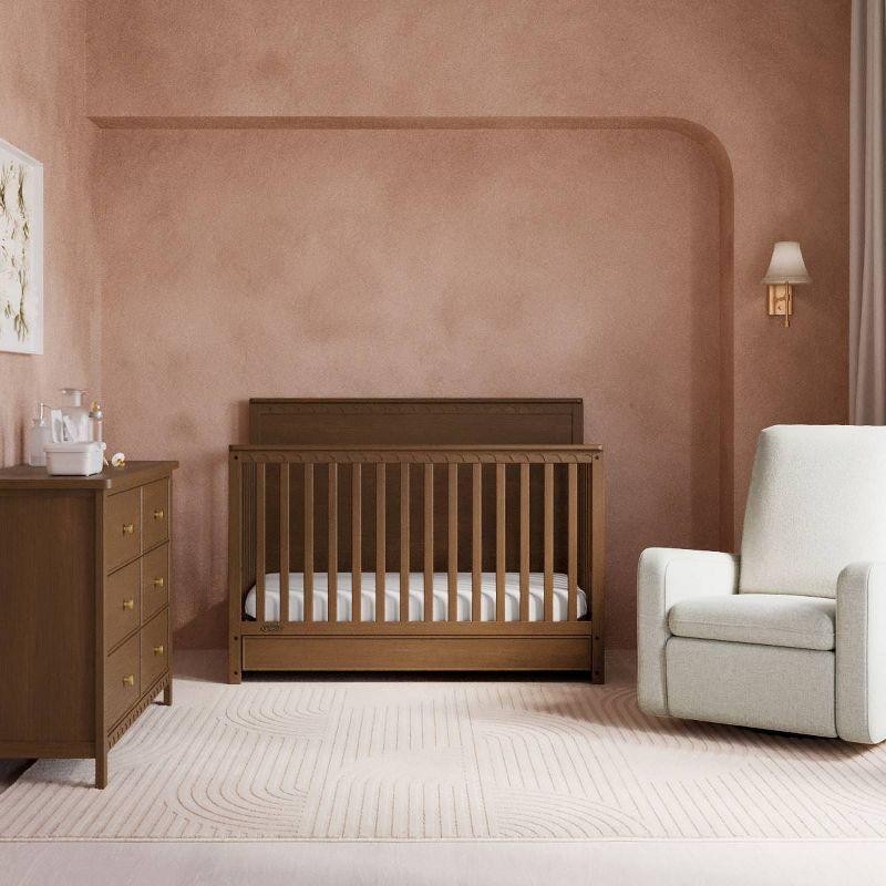 Hazelnut 5-in-1 Convertible Crib with Storage Drawer