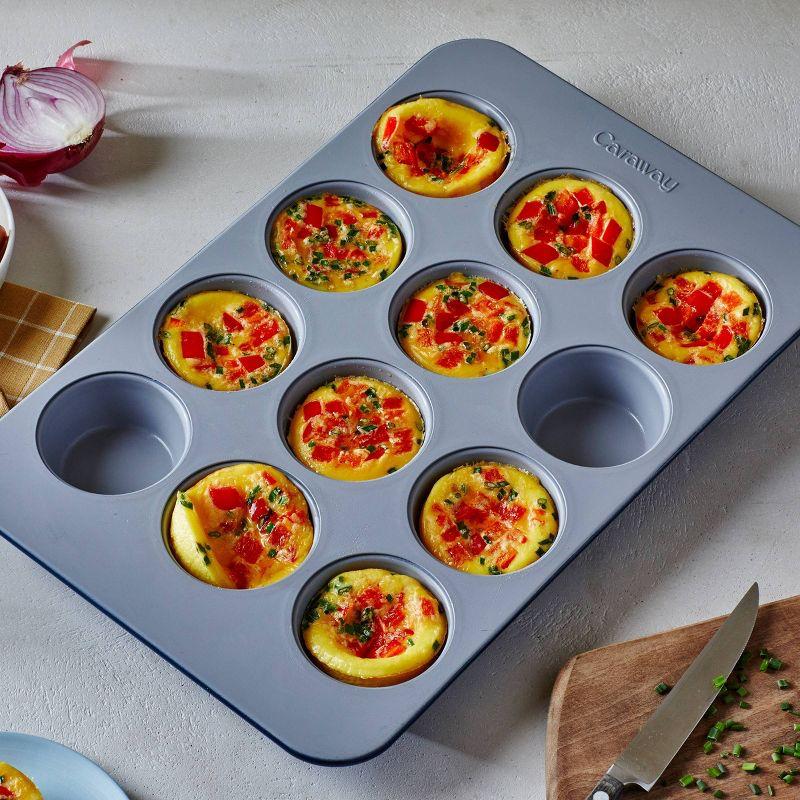 Multicolor Non-Stick Steel 12-Cup Muffin Pan