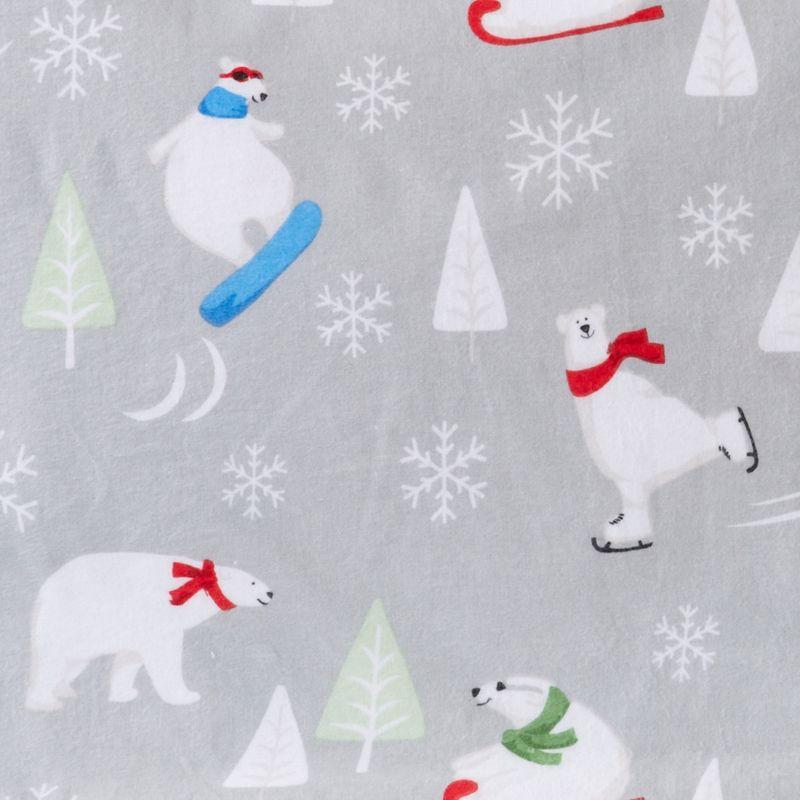 FreshFolds 100% Turkish Cotton Holiday Printed Flannel Sheet Set