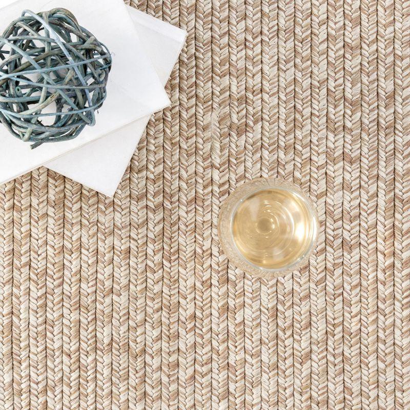 Nuloom Braided Courtney Tassel Indoor/Outdoor Area Rug, 3' x 5', Tan