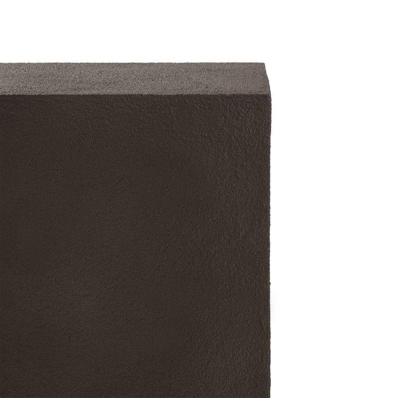 Baltic Propane Tank Cover - Brown - Real Flame: Steel Side Table, UV & Weather-Resistant, Vinyl Storage Included