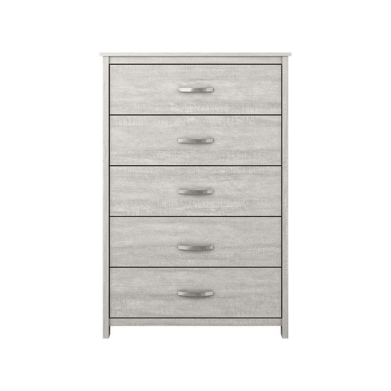 Galano Layton Dusty Gray Oak 5 Drawer 31.5 in. Wide Chest of Drawer (Sturdy, Effortless Assembly with Interlocking Drawers)