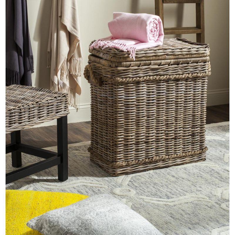 Sidonie Wicker Hamper - Brown - Safavieh