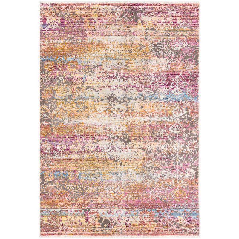 Unique Loom Deepa Collection Area Rug - Arte (4'  x 5' 10" Rectangle Multi/Ivory)
