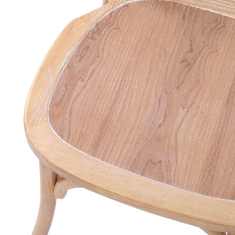 Flash Furniture Advantage Driftwood X-Back Chair