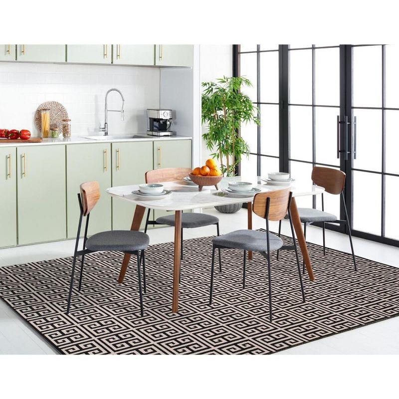 Montauk MTK724 Hand Woven Indoor Area Rug - Black/Ivory - 8'x10' - Safavieh.