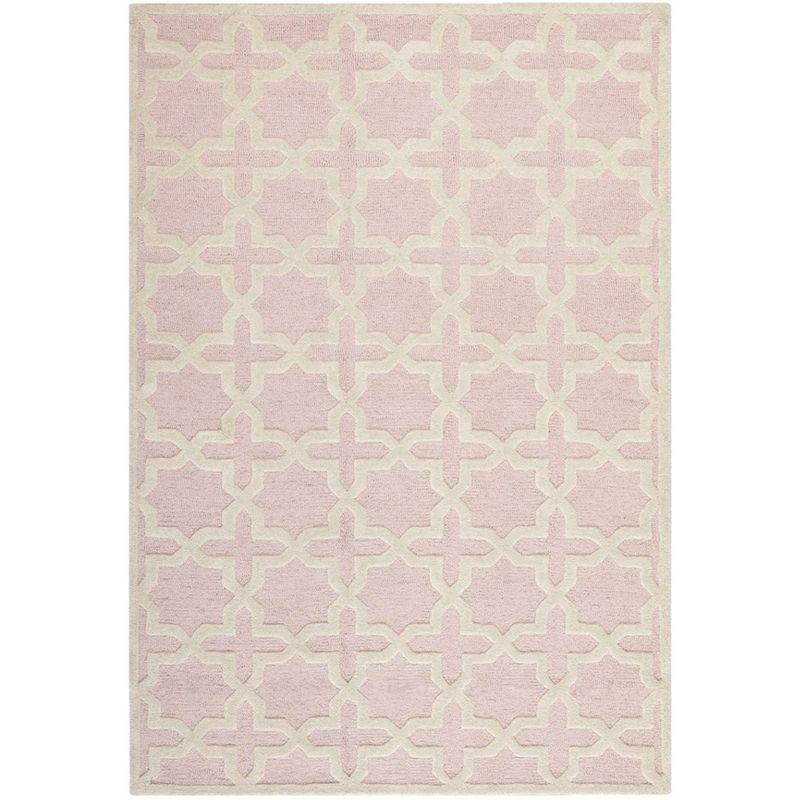 Cambridge CAM125 Tufted Indoor Area Rug - Light Pink/Ivory - 6'x9' - Safavieh