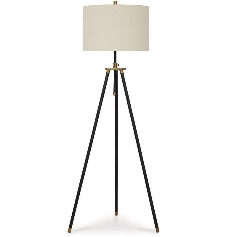 Signature Design by Ashley Cashner Floor Lamp, Black & Gold Finish