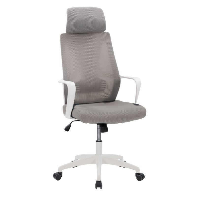 Ergonomic Swivel Mesh Office Chair with Lumbar Support - Gray