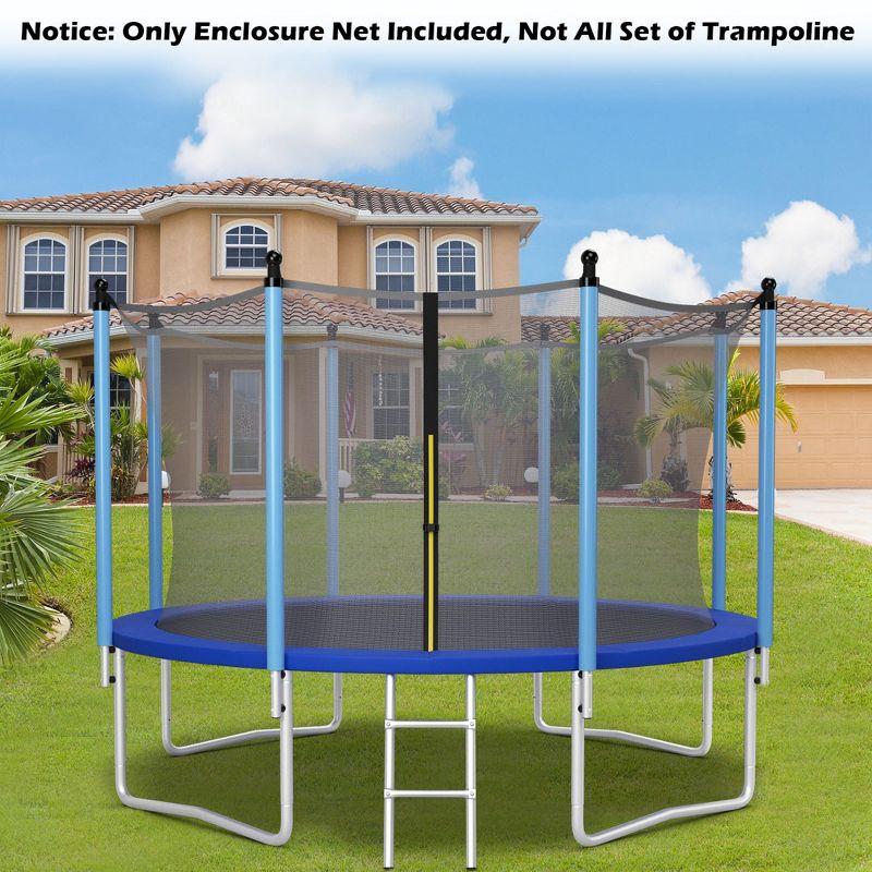 Costway 14FT Trampoline Replacement Safety Enclosure Net Weather-Resistant