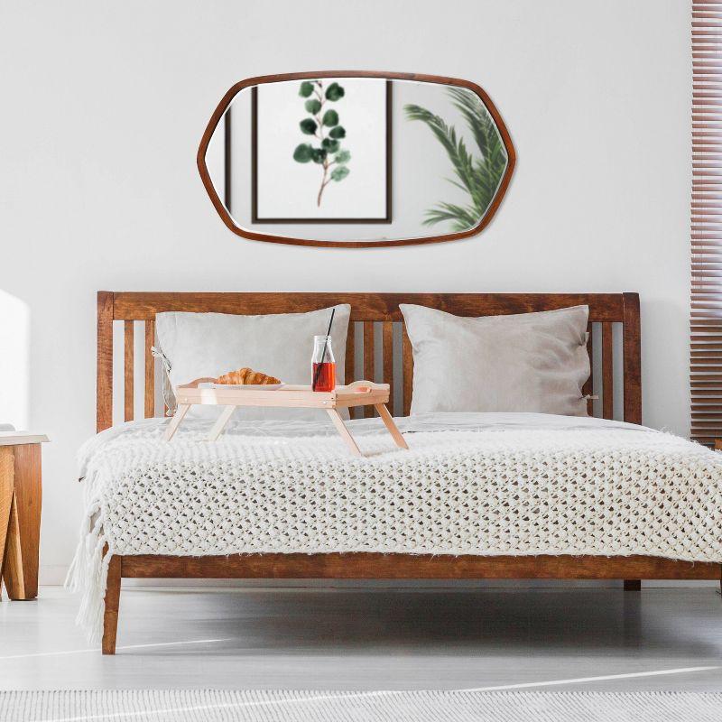 Glover Wood Hexagon Wall Mirror