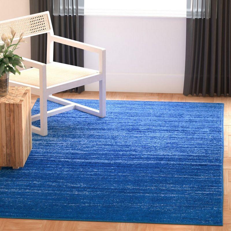 Adirondack ADR113 Machine Made Indoor Runner - Light Blue/Dark Blue - 2'-6"x8' - Safavieh