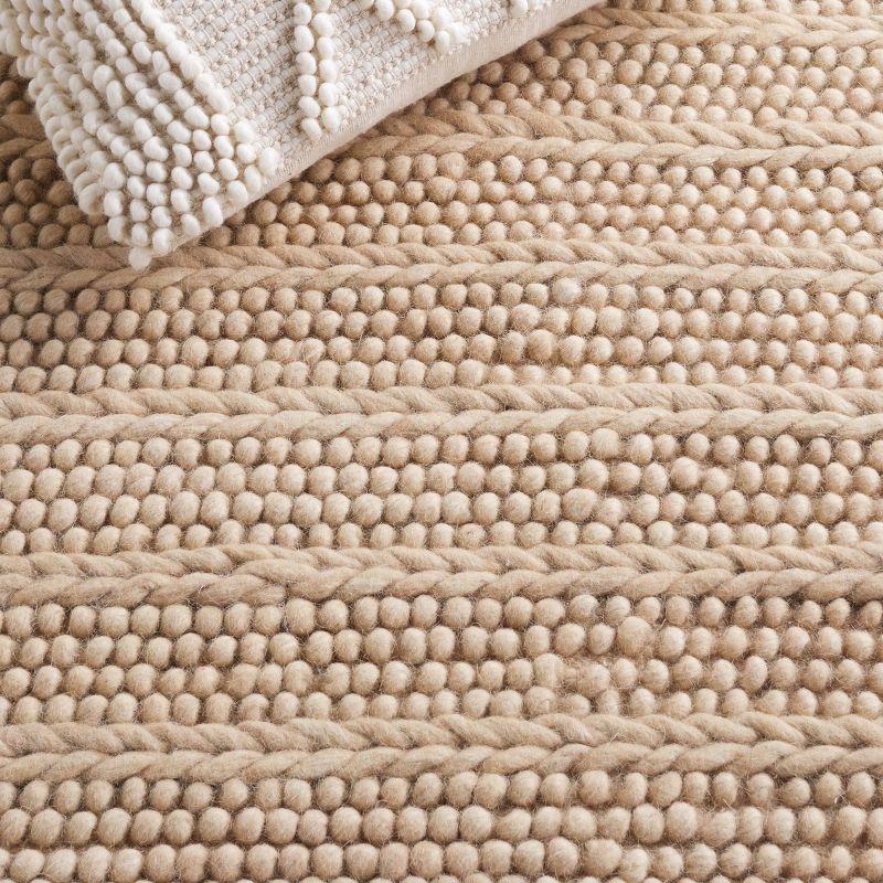 Natura NAT280 Flat Weave Indoor Area Rug - Beige - 4'x6' - Safavieh