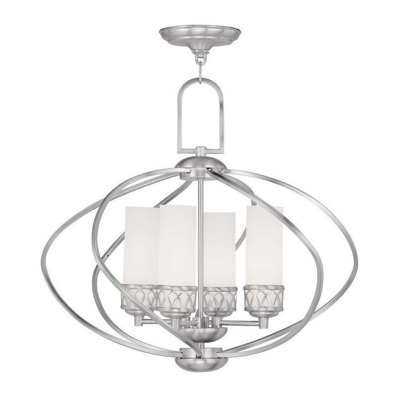Livex Lighting Westfield 4 - Light Chandelier in  Brushed Nickel