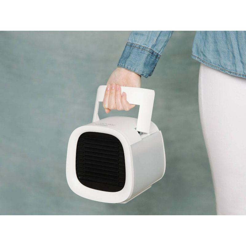 Evapolar evaCHILL Personal Air Cooler White: USB Chargeable, Digital Temperature Control, Portable Fan with 4 Speeds