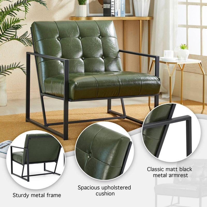 Billings Faux Leather Armchair