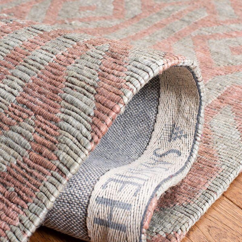 Cape Cod CAP414 Hand Woven Area Rug - Blue/Rust - 5'x8' - Safavieh.