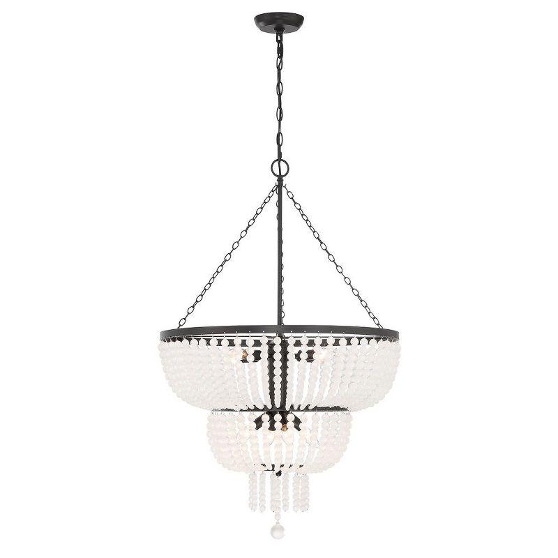Crystorama Lighting Rylee 8 - Light Chandelier in  Matte Black