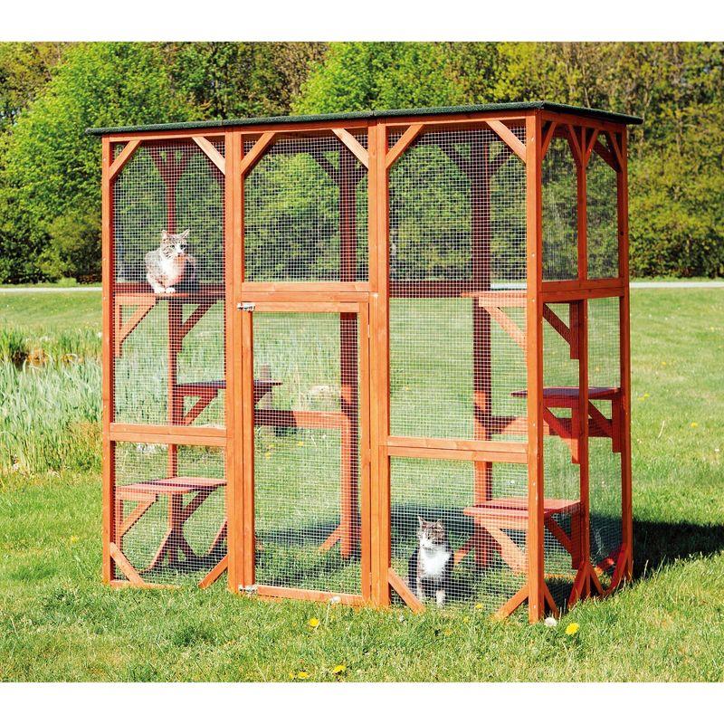 TRIXIE Pet Products Wooden Outdoor Cat Sanctuary