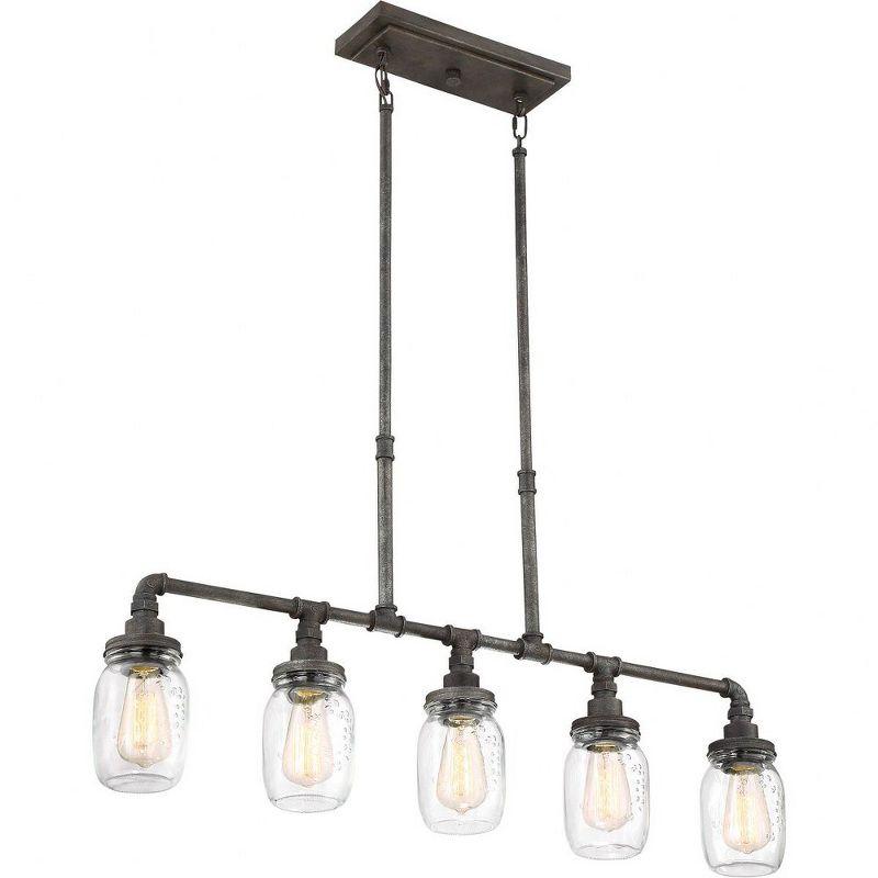 Quoizel Lighting Squire 5 - Light Chandelier in  Rustic Black